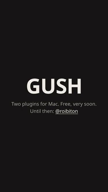 Screenshot of gush.best