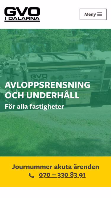 Screenshot of gvo.se