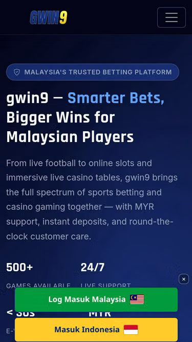 Screenshot of gwin9.lat