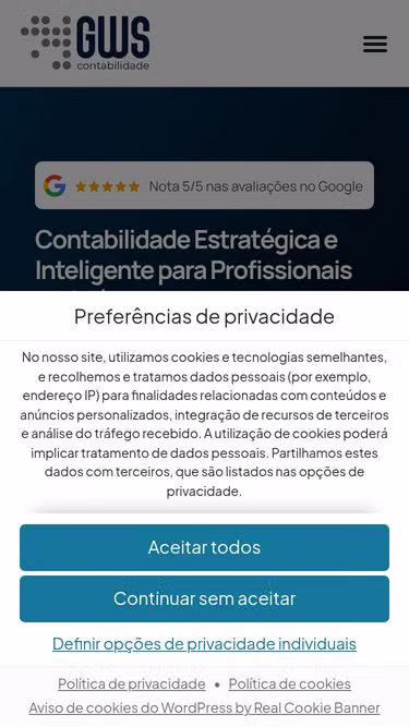 Screenshot of gws.com.br