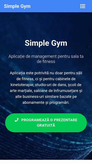 Screenshot of gymclub.ro