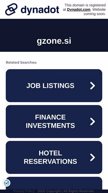 Screenshot of gzone.si