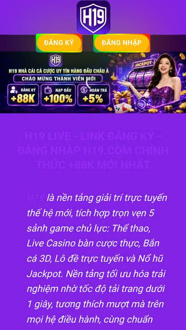 Screenshot of h19.live
