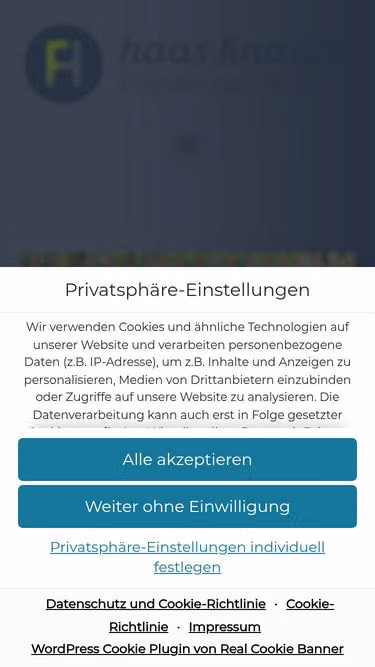 Screenshot of haas.finance