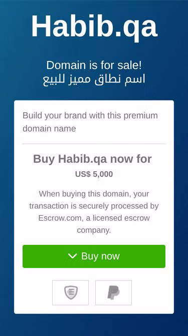 Screenshot of habib.qa