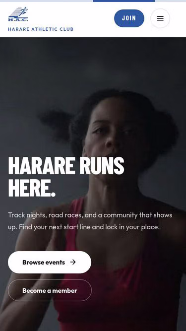 Screenshot of hac.org.zw