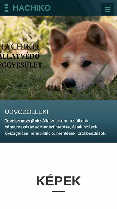 Screenshot of hachiko.hu