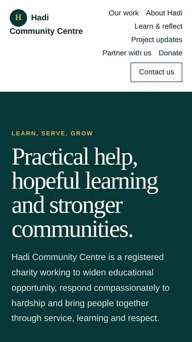 Screenshot of hadi.org.uk