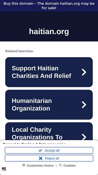 Screenshot of haitian.org