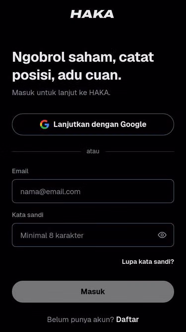 Screenshot of haka.social