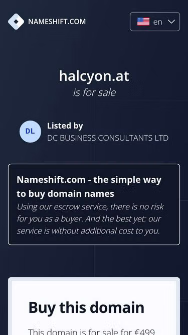 Screenshot of halcyon.at