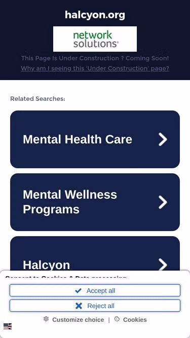 Screenshot of halcyon.org
