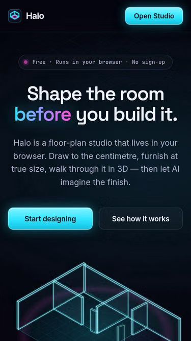 Screenshot of halodesign.app