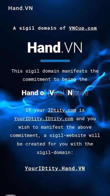 Screenshot of hand.vn