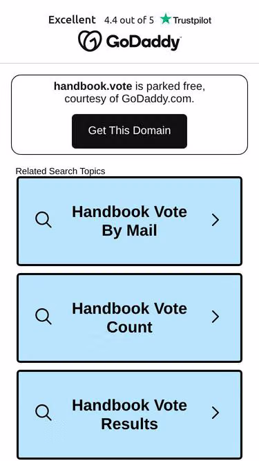 Screenshot of handbook.vote
