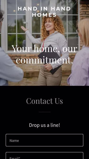 Screenshot of handinhand.homes