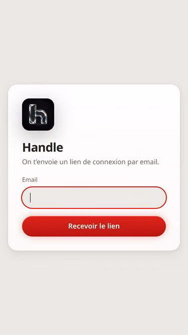 Screenshot of handle.day