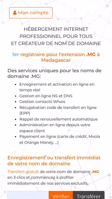Screenshot of handy.mg