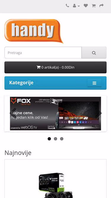 Screenshot of handy.rs