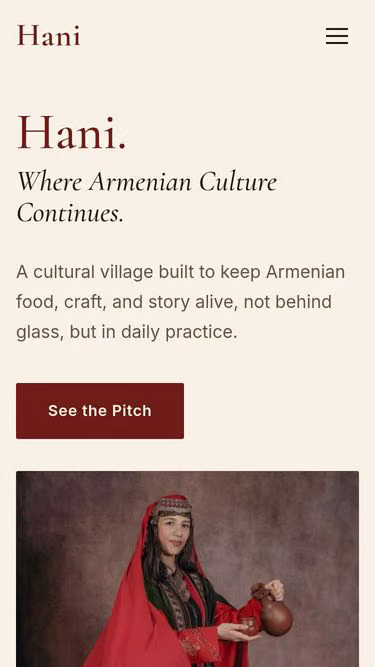 Screenshot of hani.am