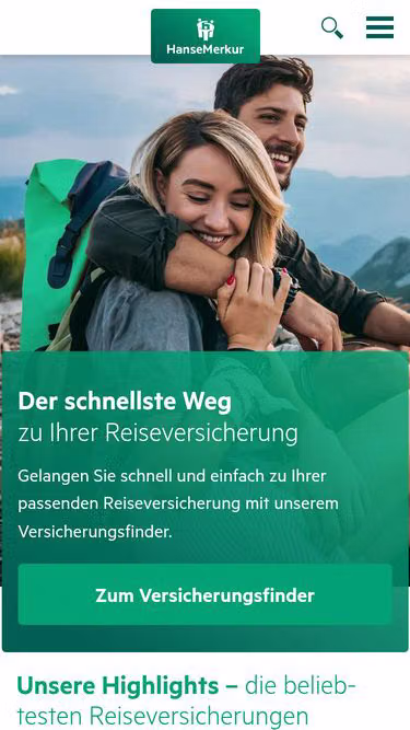 Screenshot of hansemerkur.fr