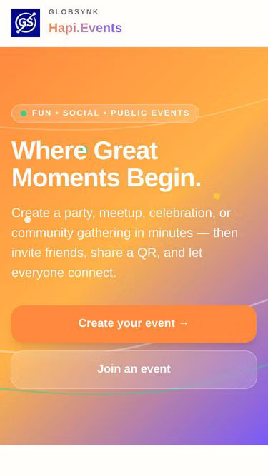Screenshot of hapi.events