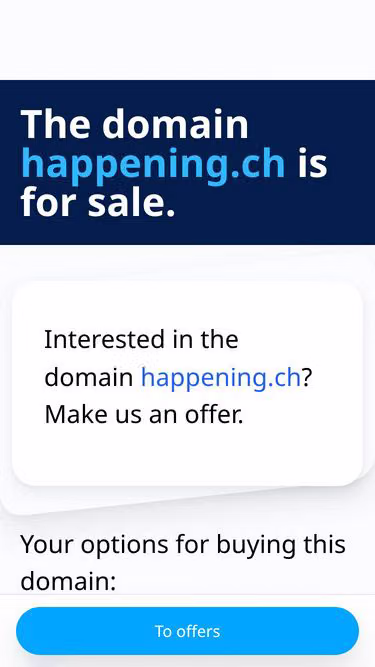 Screenshot of happening.ch