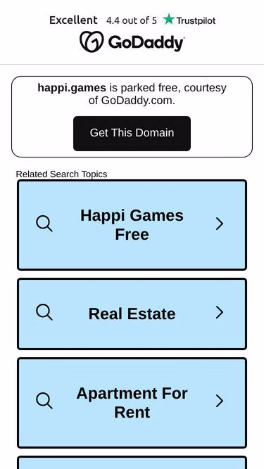 Screenshot of happi.games