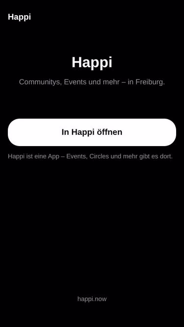 Screenshot of happi.now
