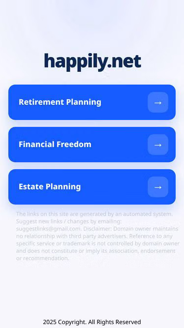 Screenshot of happily.net