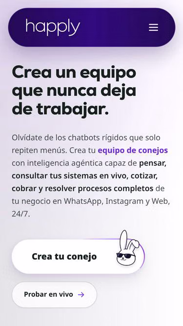Screenshot of happly.mx