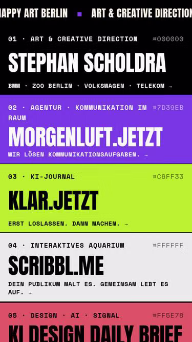 Screenshot of happyart.berlin