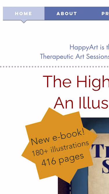 Screenshot of happyart.com