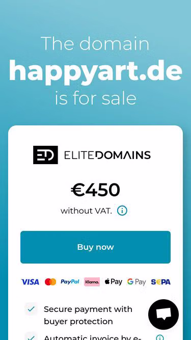 Screenshot of happyart.de