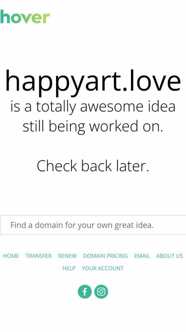 Screenshot of happyart.love