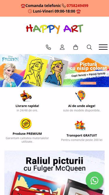 Screenshot of happyart.ro
