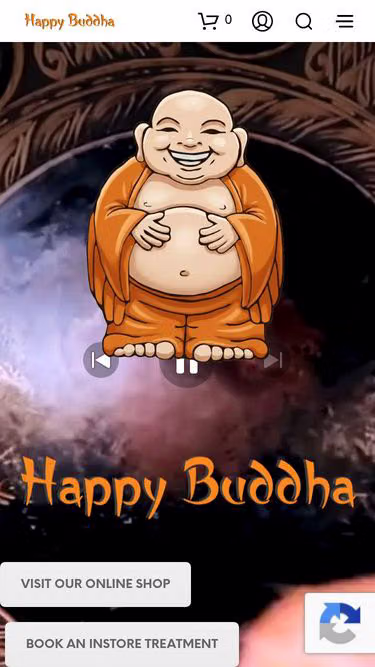 Screenshot of happybuddha.co.uk