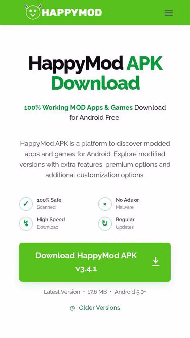 Screenshot of happymodapk.xyz