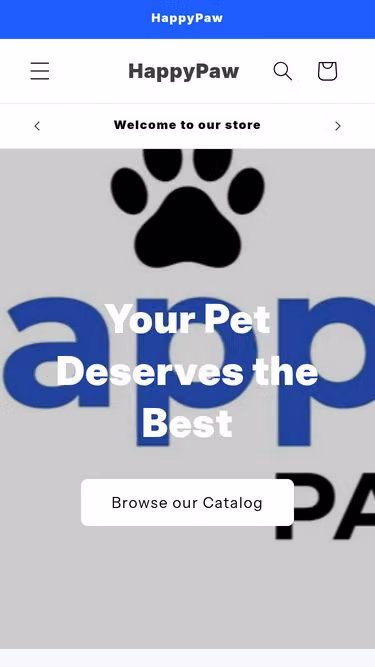 Screenshot of happypaw.company