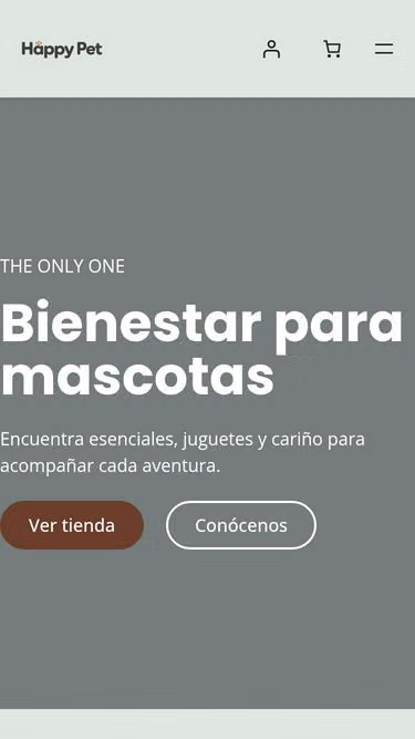Screenshot of happypet.com.mx