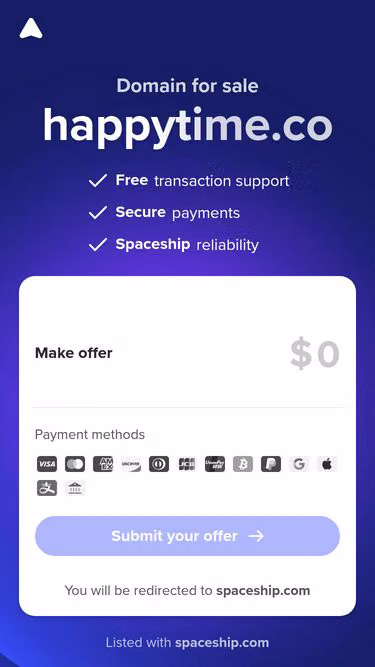 Screenshot of happytime.co
