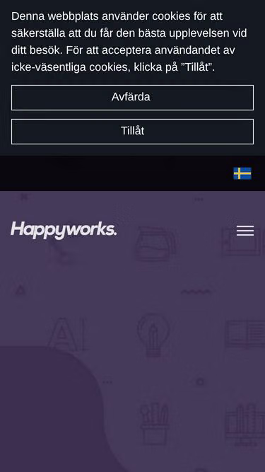 Screenshot of happyworks.se