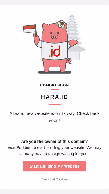 Screenshot of hara.id