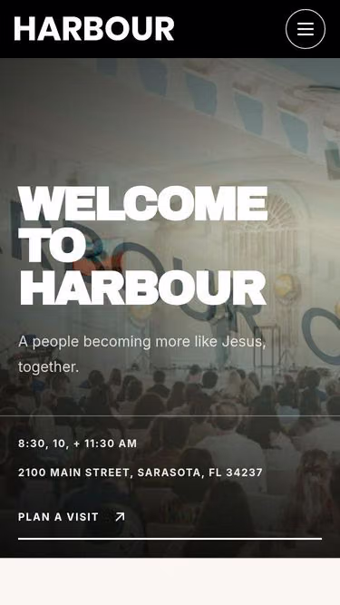 Screenshot of harbour.church