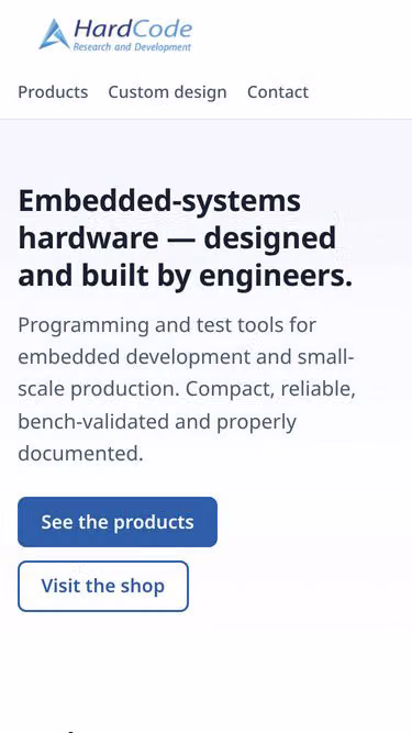 Screenshot of hardcode.tools