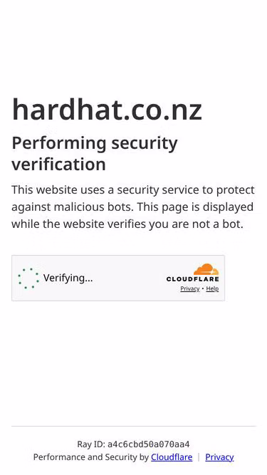 Screenshot of hardhat.co.nz