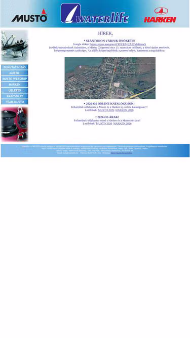 Screenshot of harken.hu