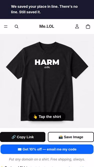 Screenshot of harm.lol