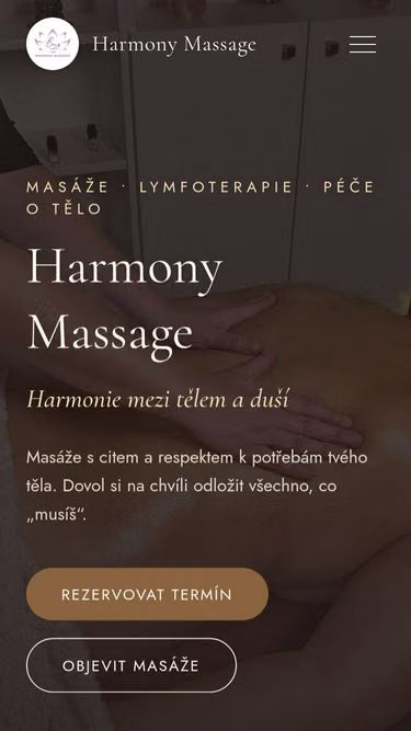 Screenshot of harmonymassage.cz
