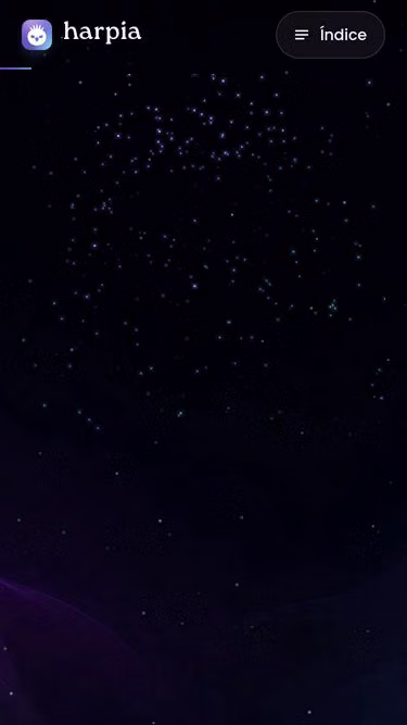 Screenshot of harpia.health